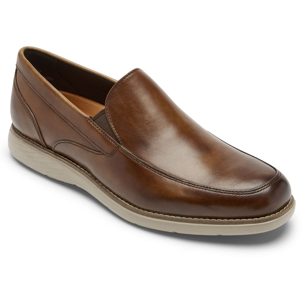 Rockport Singapore Mens Loafers - Garett Venetian Brown - VG3814650